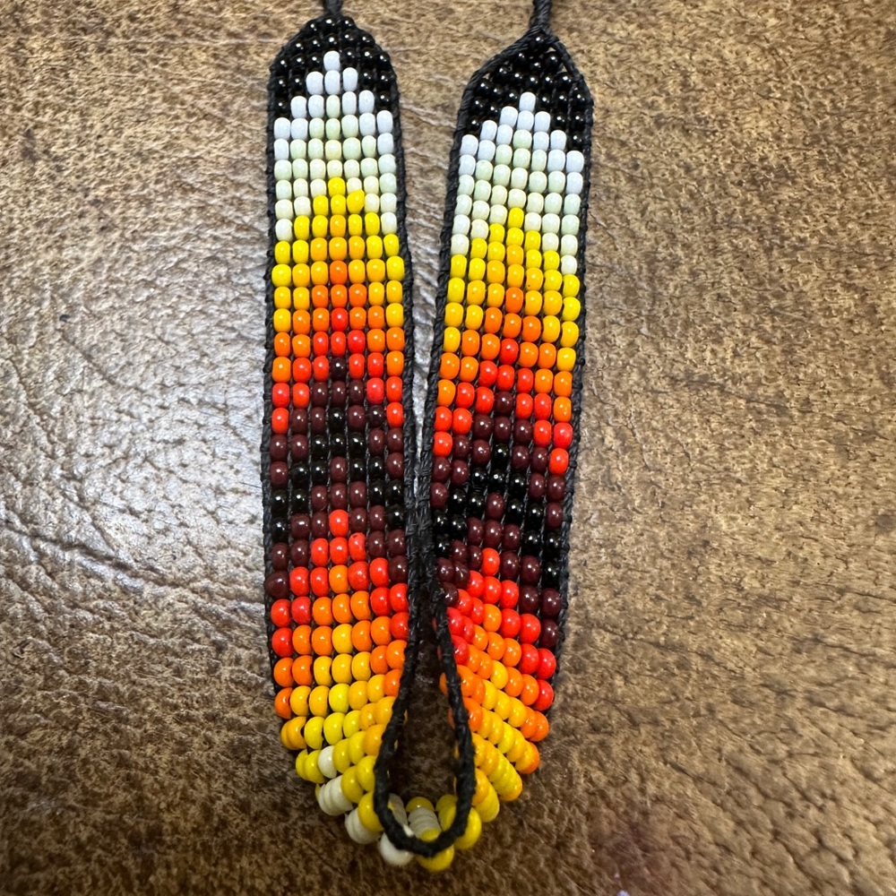 3/$33 Handmade Yellow & Orange Bead Bracelet from Colombia by the Emberá People